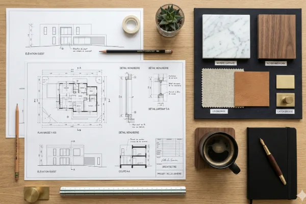 Plans architecturaux 3D pour un projet de rénovation haut de gamme
